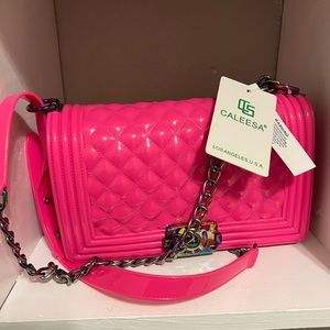 Pink Quilted Jelly Bag